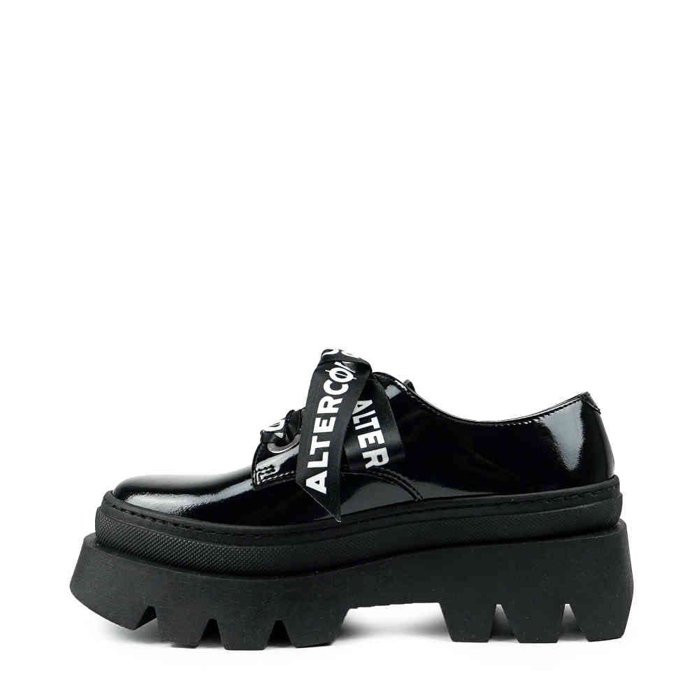Altercore - Ametrine Vegan Patent Chaussures basses - Noir